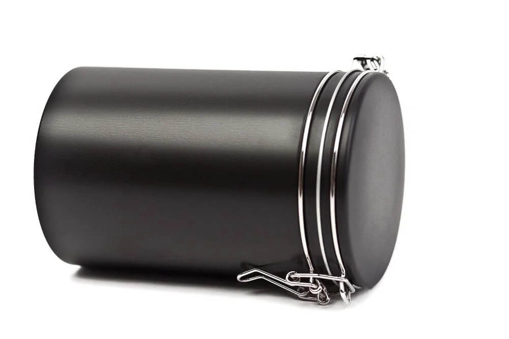 Kaffeedose rund, schwarz, 1300ml Kaffeedose rund, schwarz, 1300ml